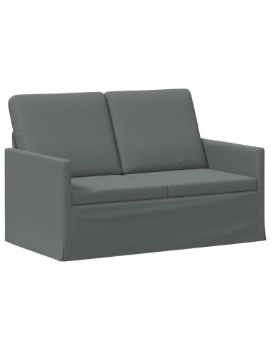 Set di divani 2 pcs Grigio Scuro Tessuto
