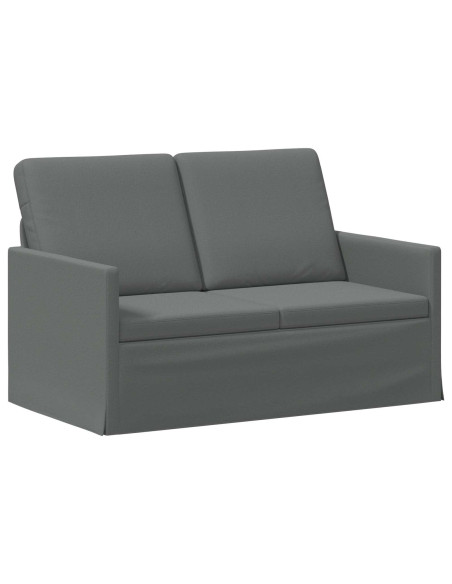 Set di divani 2 pcs Grigio Scuro Tessuto