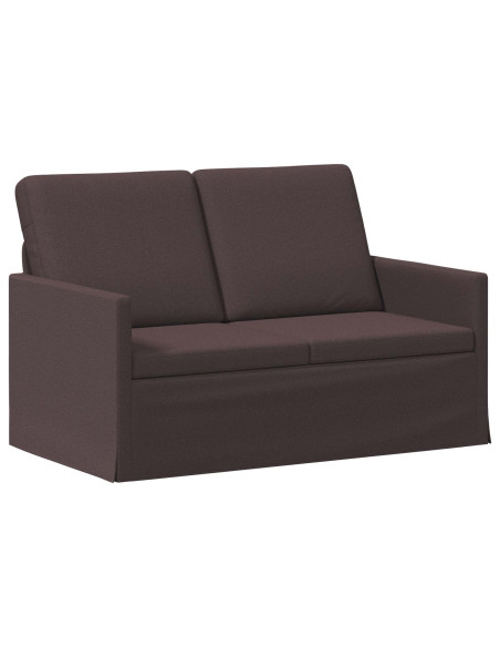Set di divani 2 pcs Marrone Scuro Tessuto
