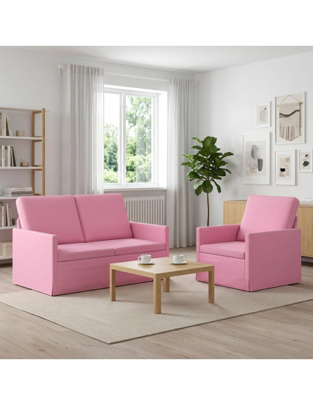 Set di divani 2 pcs Rosa Tessuto