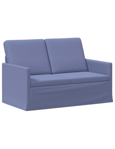 Set di divani 2 pcs Blu jeans Tessuto