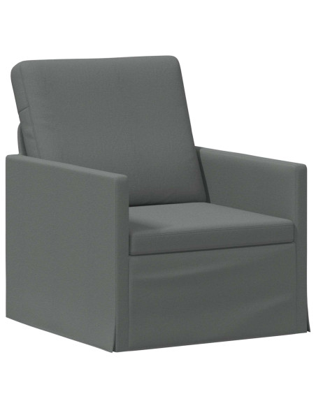Set di divani 2 pcs Grigio Scuro Tessuto