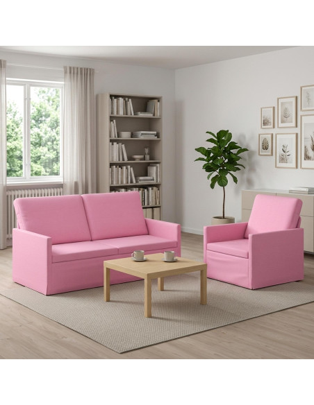 Set di divani 2 pcs Rosa Tessuto