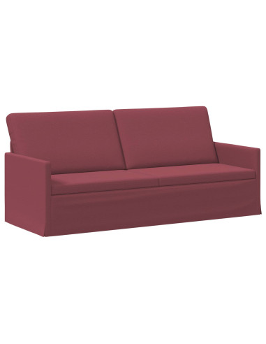 Set di divani 2 pcs Rosso Vino Tessuto