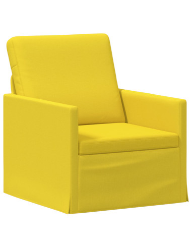 Set di divani 2 pcs Giallo Chiaro Tessuto