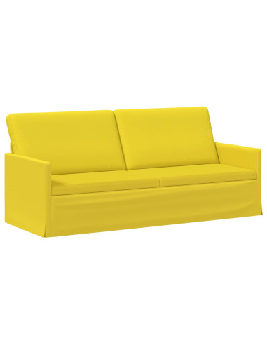 Set di divani 2 pcs Giallo Chiaro Tessuto