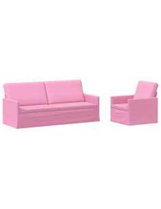 Set di divani 2 pcs Rosa Tessuto 2