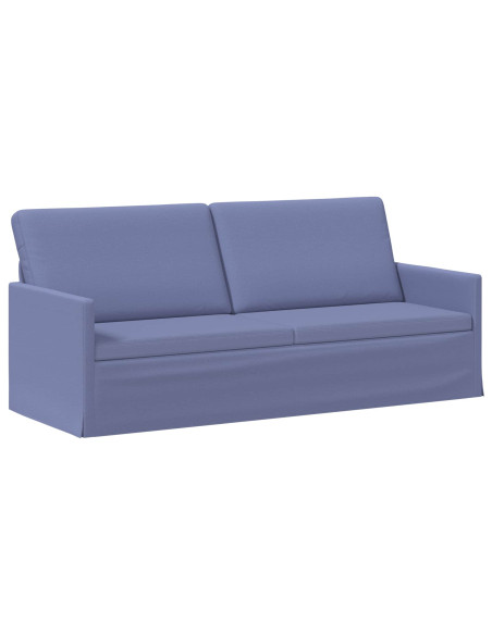 Set di divani 2 pcs Blu jeans Tessuto