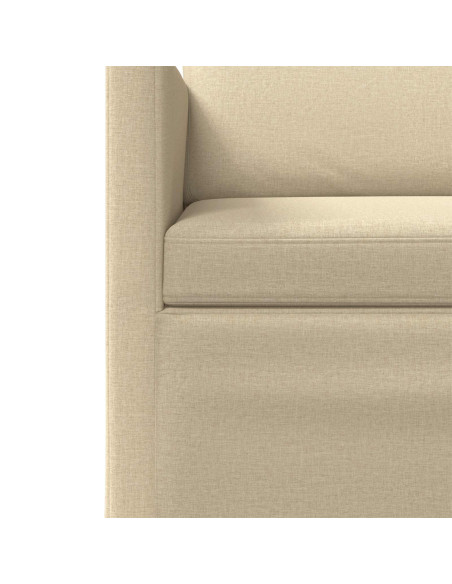 Set di divani 2 pcs Crema Tessuto