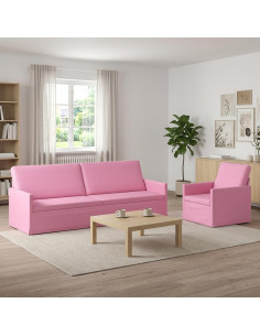 Set di divani 2 pcs Rosa Tessuto