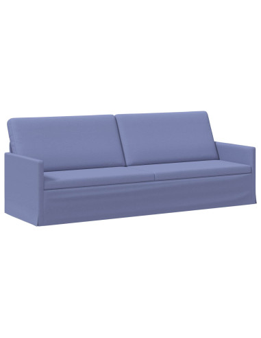 Set di divani 2 pcs Blu jeans Tessuto