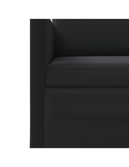 Set di divani 2 pcs Nero Velluto (V)