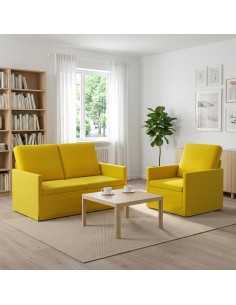 Set di divani 2 pcs Giallo Velluto (V)