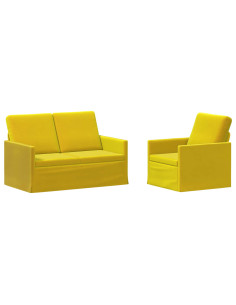 Set di divani 2 pcs Giallo Velluto (V) 2