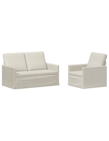 Set di divani 2 pcs Crema Velluto (V)