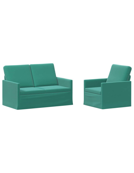 Set di divani 2 pcs Turchese Velluto (V)