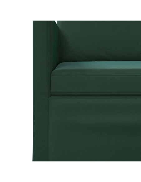Set di divani 2 pcs Verde Scuro Velluto (V)