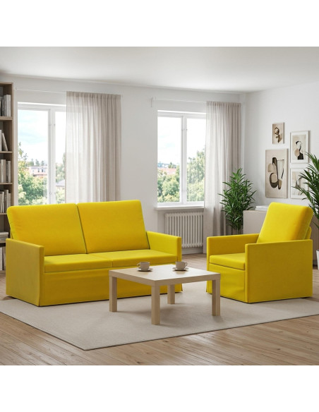 Set di divani 2 pcs Giallo Velluto (V)