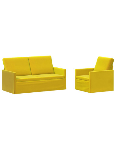 Set di divani 2 pcs Giallo Velluto (V)
