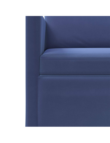 Set di divani 2 pcs Blu Polizia Velluto (V)