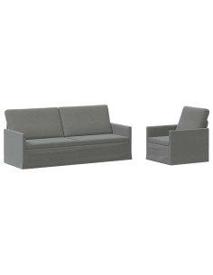 Set di divani 2 pcs Grigio Scuro Velluto (V) 2
