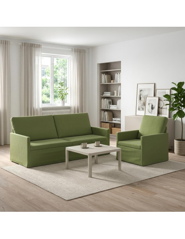 Set di divani 2 pcs Verde chiaro Velluto (V)