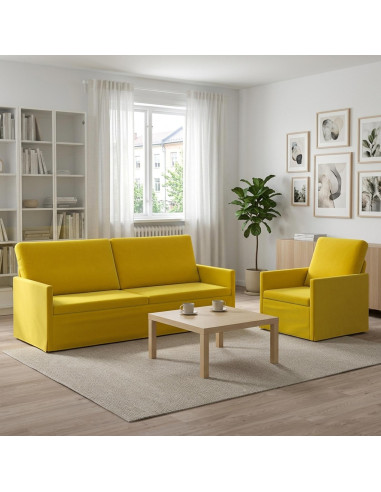 Set di divani 2 pcs Giallo Velluto (V)