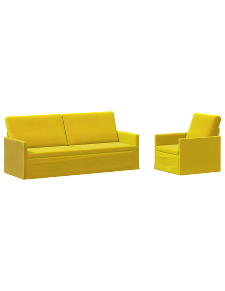 Set di divani 2 pcs Giallo Velluto (V)