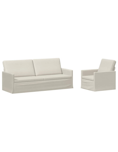 Set di divani 2 pcs Crema Velluto (V)