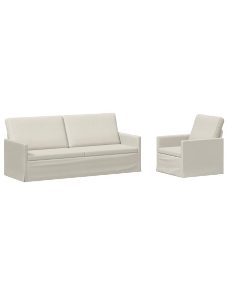 Set di divani 2 pcs Crema Velluto (V)
