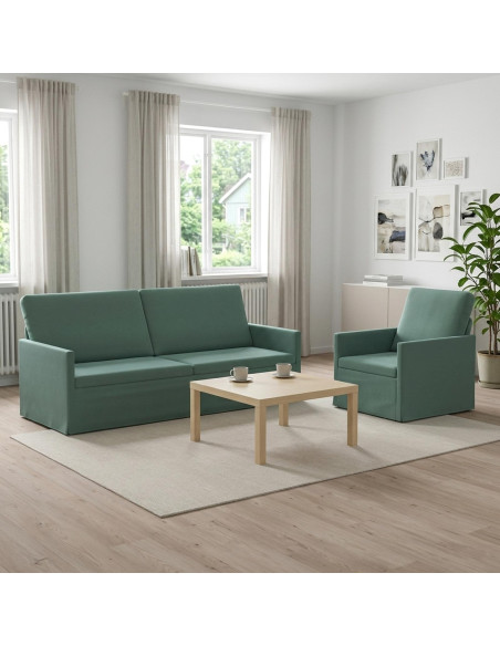 Set di divani 2 pcs Verde Mare Velluto (V)
