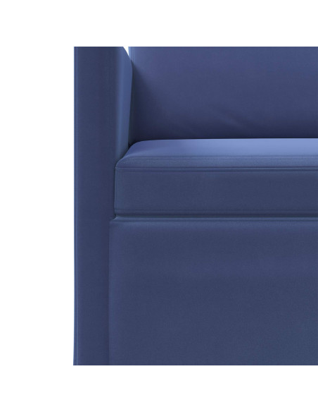 Set di divani 2 pcs Blu Polizia Velluto (V)