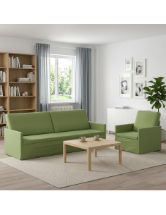 Set di divani 2 pcs Verde chiaro Velluto (V)