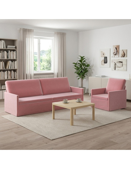 Set di divani 2 pcs Rosa Velluto (V)