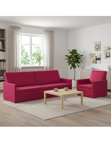 Set di divani 2 pcs Rosso Vino Velluto (V)