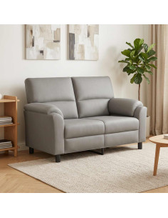 Divano Grigio Chiaro 154 x 85 x 93 cm Velluto
