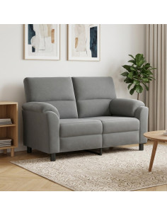 Divano Grigio Scuro 154 x 85 x 93 cm Velluto