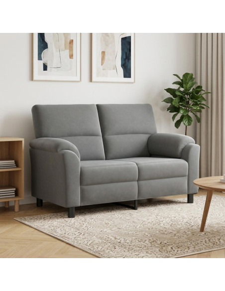 Divano Grigio Scuro 154 x 85 x 93 cm Velluto