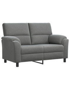 Divano Grigio Scuro 154 x 85 x 93 cm Velluto 2