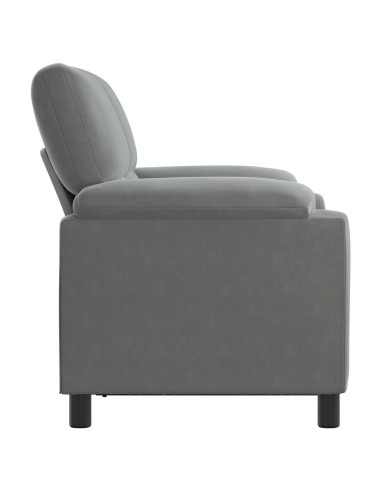 Divano Grigio Scuro 154 x 85 x 93 cm Velluto