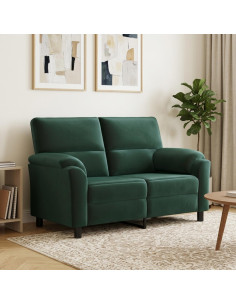 Divano Verde Scuro 154 x 85 x 93 cm Velluto