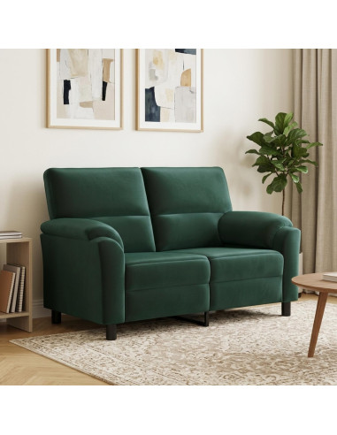 Divano Verde Scuro 154 x 85 x 93 cm Velluto