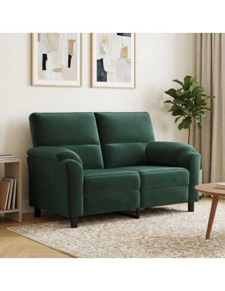 Divano Verde Scuro 154 x 85 x 93 cm Velluto