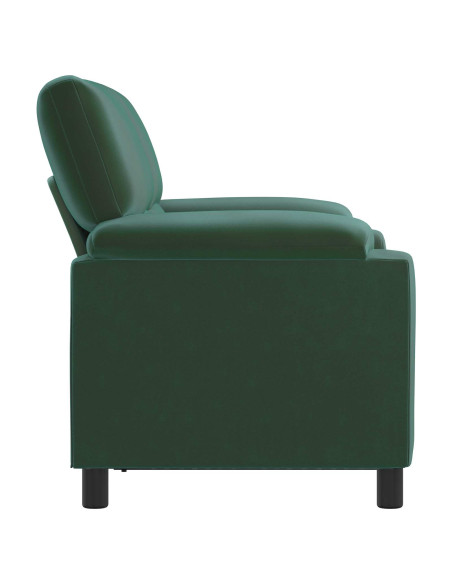 Divano Verde Scuro 154 x 85 x 93 cm Velluto