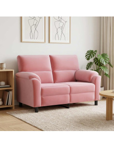Divano Rosa 154 x 85 x 93 cm Velluto