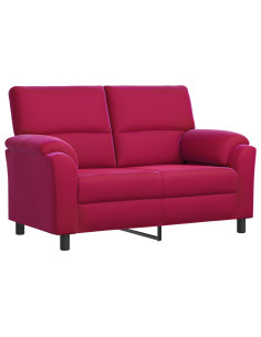 Divano Rosso Vino 154 x 85 x 93 cm Velluto 2
