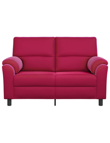 Divano Rosso Vino 154 x 85 x 93 cm Velluto