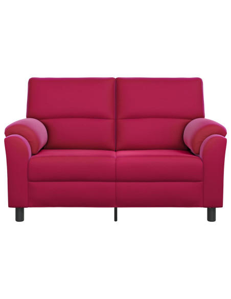 Divano Rosso Vino 154 x 85 x 93 cm Velluto