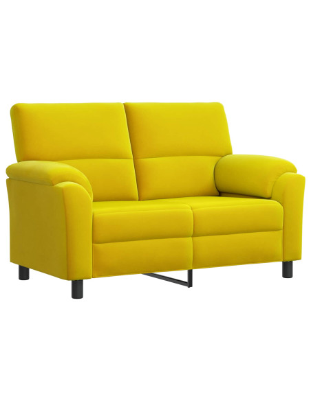 Divano Giallo 154 x 85 x 93 cm Velluto