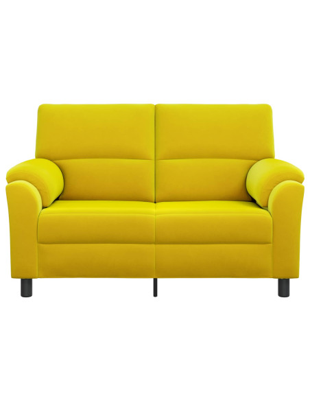 Divano Giallo 154 x 85 x 93 cm Velluto